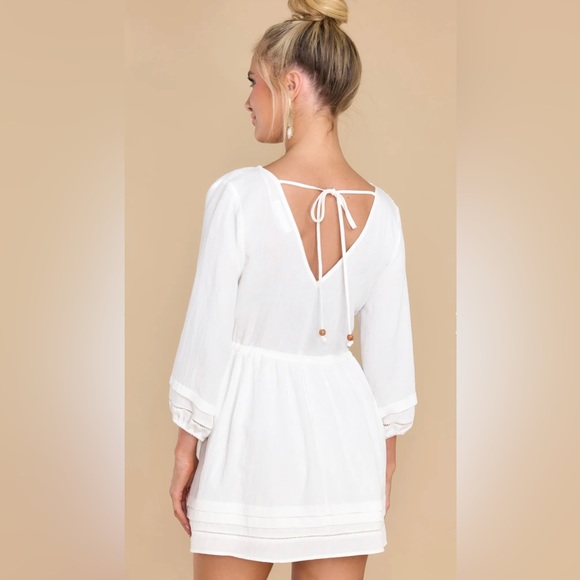 NWT Mustard Seed Seaside Dreams White Dress - Picture 7 of 13